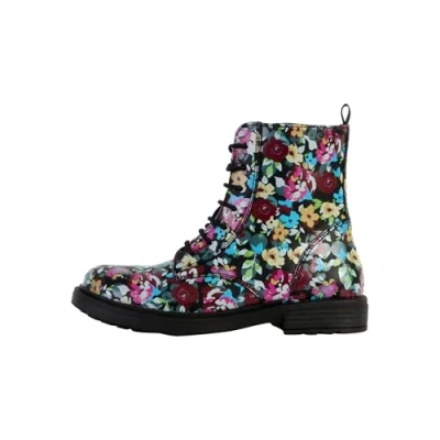 Afbeelding van Geox Eclair GIRL Veterboots black/multicoloured voor kinderen, Maat: 32, Black/multi coloured Pu