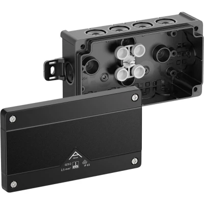 Afbeelding van Spelsberg Abox 025/2 AB L/sw Aftakkast (l x b h) 87 152 52 mm Zwart IP66 1 stuk(s)