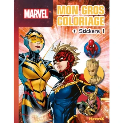 Image de Marvel Mon gros coloriage + stickers ! (Captain et La Guêpe)