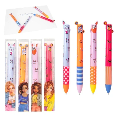 Afbeelding van TOPModel 2 Kleuren Pen Roze/Paars (Maat Naam: Nyela)