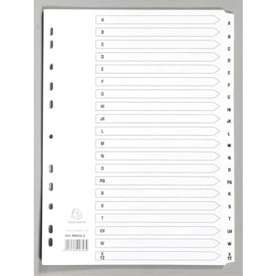 Afbeelding van Exacompta MWDA ZZ 10x Intercal.carte blanc