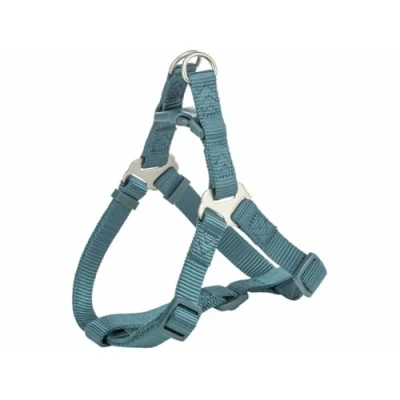 Afbeelding van Trixie Premium One Touch tuigje, petrol maat L: 65 80cm/25mm voor honden