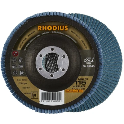 Afbeelding van Rhodius XTK6 EXACT 210829 Doorslijpschijf gebogen 125 mm 1 stuk(s) RVS, Staal