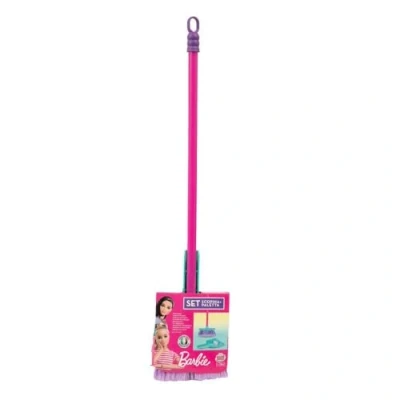 Afbeelding van Barbie, Bezem en stoffer set, Huishoudelijk werk, Imitatiespeelgoed, Vanaf 3 jaar