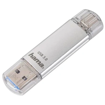 Image de Clé USB C Laeta, 3.1/USB 3.0, 128GB, 40 MB/s, argent