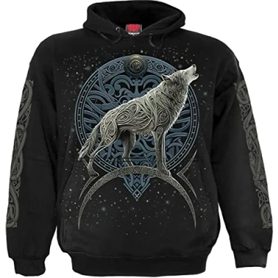 Afbeelding van Spiral M451 Sweatshirt met capuchon voor heren (1 stuk), zwart.