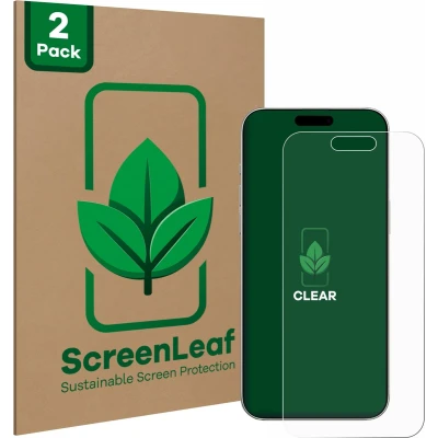Afbeelding van ScreenLeaf Screenprotector voor Apple iPhone 16 Duurzame schermbescherming Folie Beschermfolie transparant (2 Stuks)