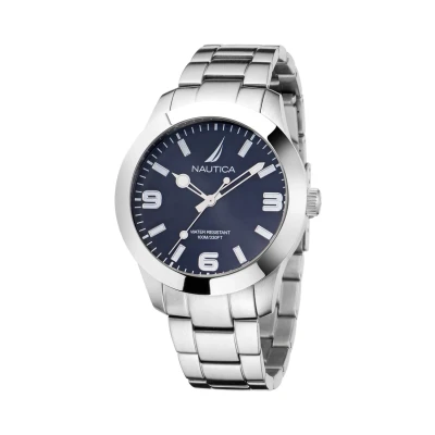 Afbeelding van Nautica Pacific Beach Quartz Analog Marine Case: 100% Stainless Steel Bracelet: 42 NAPPBF201, NAPPBF202