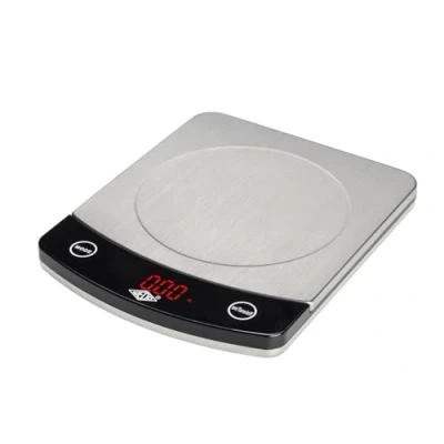 Afbeelding van WEDO 48110054 professionele weegschaal roestvrij staal 10 kg zilver zwart