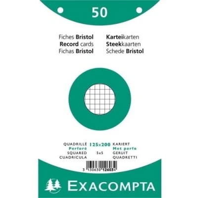 Afbeelding van Exacompta 10603E 12x 100 F.BRIST.BLC 125/