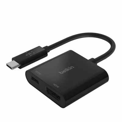 Afbeelding van Belkin Usb c Adapter Naar Hdmi 4k + Power (usb c) 60w Zwart (avc002btbk)