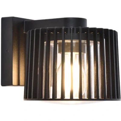 Afbeelding van LUTEC Shyne wandlamp voor buiten E27 Zwart