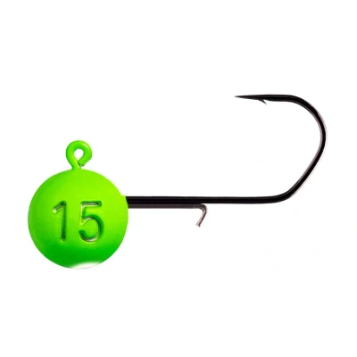 Afbeelding van Monkey Lures Hook 1/0 Green 7g Loodkop (3 stuks) Loodkoppen