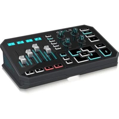 Image de TC Helicon USB Plateforme de Diffusion en Ligne Révolutionnaire Goxlr avec Mélangeur 4 Canaux, Faders Motorisés, Table son et Effets Vocaux,Compatible PC Uniquement