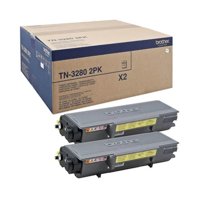 Image de Brother TN3280 2PK pack de 2 noir originale cartouche toner