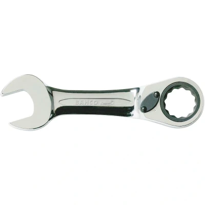 Afbeelding van BAHCO 10RM 17 steekringratelsleutel stubby verchroomd, lengte 127 mm, mm
