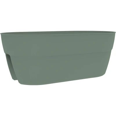 Afbeelding van Bloempot EDA Groen Plastic Ovaal Modern