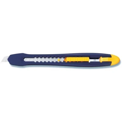Afbeelding van Olfa cutter ES 1 Green, 9 mm, blauw/geel