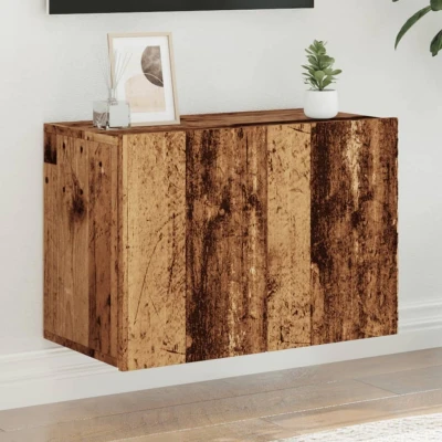 Afbeelding van vidaXL Tv meubel wandgemonteerd 60x30x41 cm oud houtkleurig