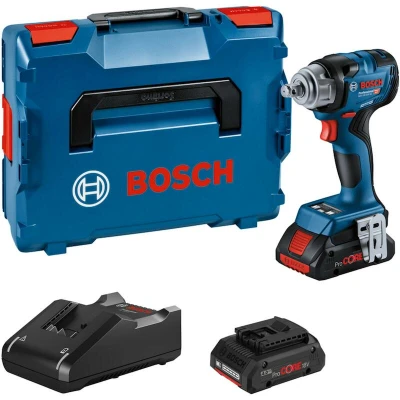Image de BOSCH GDS 18V 330 HC clé à chocs sans fil en L Boxx 136 (2x batterie ProCORE 4.0Ah + chargeur) 06019L5002