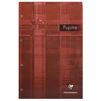 Afbeelding van Clairefontaine Ref. 66131C genietblokken (80 vellen) DIN A4+, Seyès gelinieerd 90 g/m², geborsteld velijnpapier, gelamineerde kartonnen omslag verschillende kleuren (5 stuks)