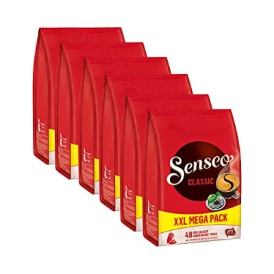 Image de Senseo Regular/Classique, Nouveaux Design, Lot de 6, 6 x 48 Dosettes Café