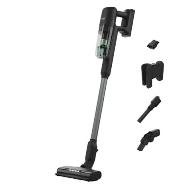Afbeelding van AEG ULTIMATE 7000 ÖKO AP71UB14AM draadloze stofzuiger, extra vermogen, ultralicht 2,2 kg, 70% gerecyclede materialen, tot 40 minuten looptijd, 120 m², alle vloeren, automatisch, mat zwart