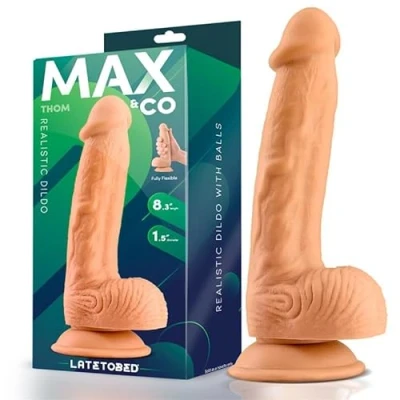 Afbeelding van Thom Realistic Dildo with Testicles Beige 8.3