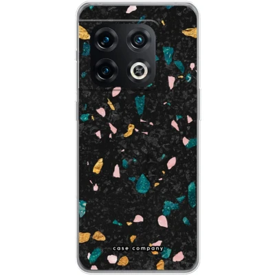 Afbeelding van Case Company® hoesje geschikt voor OnePlus 10 Pro Terrazzo N10 Soft Cover Telefoonhoesje Bescherming aan alle Kanten en Schermrand