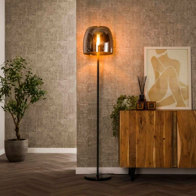 Afbeelding van Ariana vloerlamp 1L drift glas smoke grijs