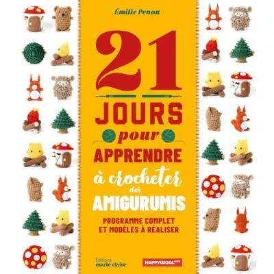 Afbeelding van 21 JOURS POUR APPRENDRE A CROCHETER DES AMIGURUMIS