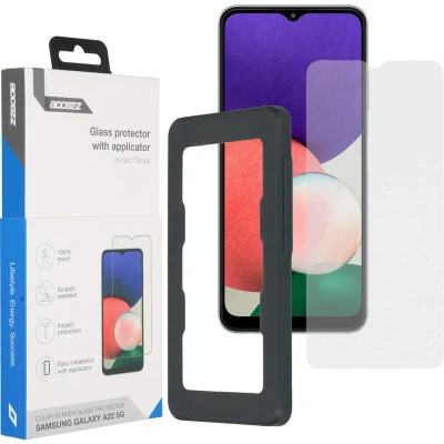 Afbeelding van Accezz Screenprotector Geschikt voor Samsung Galaxy A22 (5G) Glass + Applicator