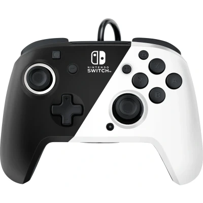 Afbeelding van PDP Faceoff Deluxe+ Audio Nintendo Switch Controller Zwart/Wit