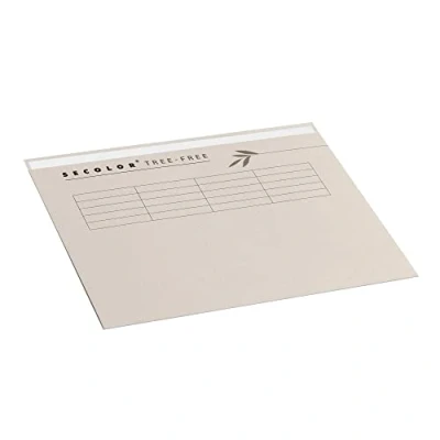 Afbeelding van Vouwmap djois tree free folio ongelijk 226gr beige Omdoos a 10 stuk stuks