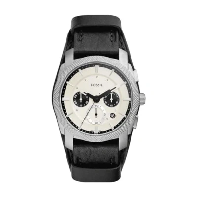 Afbeelding van Fossil Traditional Machine Chronograaf, Heren, Maat: One Size, Black