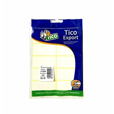 Afbeelding van Tico E 5828 etiket Wit Rechthoek Permanent 100 stuk(s)