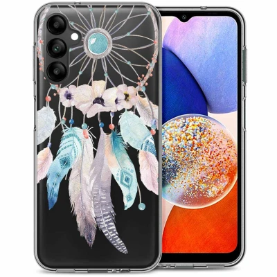Afbeelding van iMoshion hoesje Geschikt voor Samsung Galaxy A14 (5G) / (4G) Siliconen Design Meerkleurig Dreamcatcher
