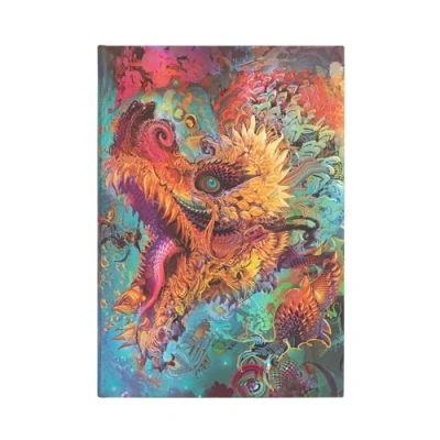 Afbeelding van Notitieboek Paperblanks gebonden Humming Dragon Midi