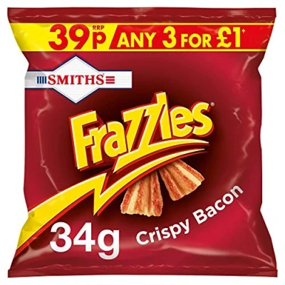 Afbeelding van Smiths Frazzles Snacks, knapperig, spekensmaak, 30 Stuk