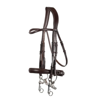 Image de Montar Bride Normandie Cuir Écologique Marron XFull
