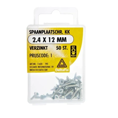 Afbeelding van Spaanplaatschr. kk 4.0 70mm verzinkt 10 st. Deltafix