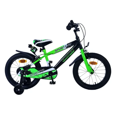 Afbeelding van Volare Sportivo Kinderfiets Jongens 16 inch Groen Zwart Twee Handremmen