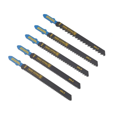 Afbeelding van Set decoupeerzaagbladen hout 1xgrof, 2xmedium, 2xfijn tot 50mm