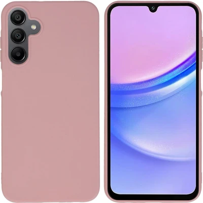 Afbeelding van iMoshion Hoesje Geschikt voor Samsung Galaxy A15 (5G) / (4G) Siliconen Color Backcover roze