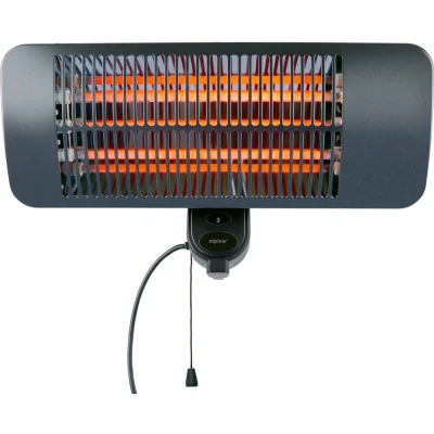 Afbeelding van alpina Infrarood Verwarming Hangend Terras Heater 2000W 3 Warmtestanden Spatwaterdichte Terrasheater IP24 met Paneel Terrasverwarmer