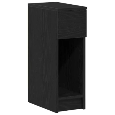 Afbeelding van vidaXL Nachtkastje met lade 20x36x60 cm zwart eikenkleurig