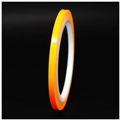 Afbeelding van Decoratieve plakstrips voor auto, motorfiets, boot, modelbouw, vele kleuren, lengte 10 m, neon plakband (neon oranje, 3 mm)
