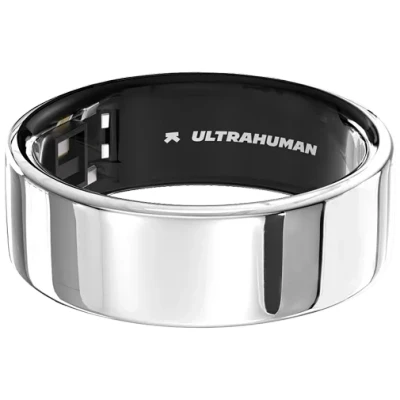 Afbeelding van Ultrahuman Ring Air Silver Ringmaat 14 Smart Slaap Tracking Hartslag &amp; Temperatuur Monitoring, Volg Slaap, Beweging Herstel