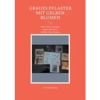 Afbeelding van Graues Pflaster mit gelben Blumen