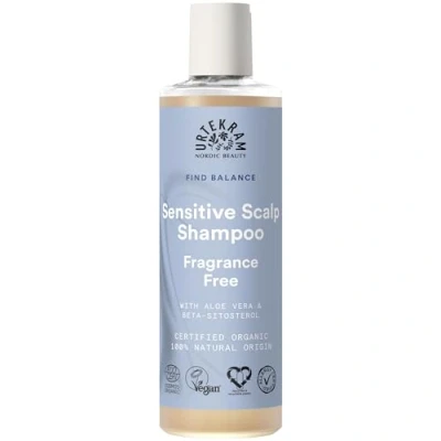 Image de Urtekram Shampoing sans parfum végétalien certifié bio, pour cuir chevelu sensible, à l&#039;aloe vera et la glycérine, nettoyant hydratant en douceur, 250 ml (lot de 1)